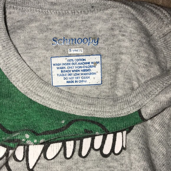 Schmoopy 5 years grey and green dinosaur 🦖 long sleeved shirt 💕 - Picture 3 of 3